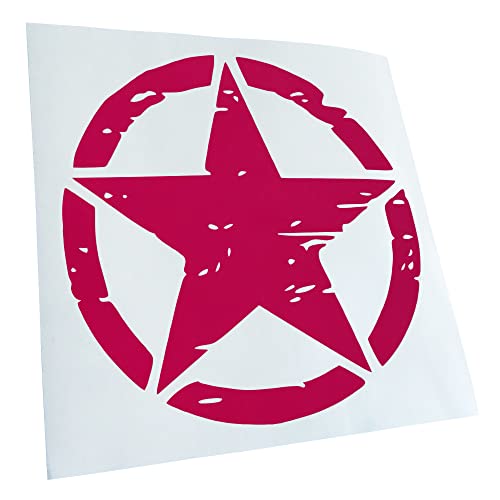 Kiwistar - Autoaufkleber - Pink - 10x10cm United States Army Star - Heckscheibe Auto Aufkleber wetterfest für Kfz LKW Mofa Truck - Sticker außen selbstklebend Tuning Zubehör für Fenster Fahrzeug Kiwistar - Autoaufkleber - Pink - 10x10cm United States Army Star - Heckscheibe Auto Aufkleber wetterfest für Kfz LKW Mofa Truck - Sticker außen selbstklebend Tuning Zubehör für Fenster Fahrzeug von Kiwistar