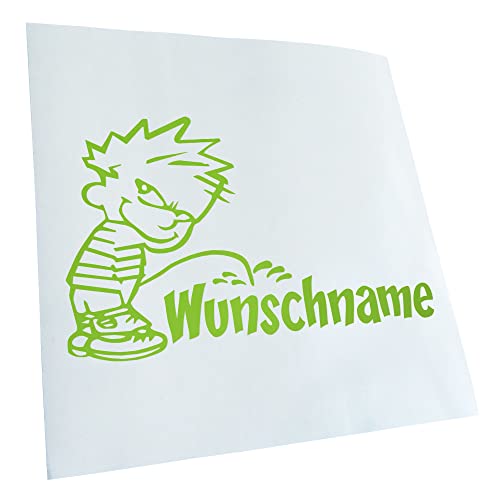 - Autoaufkleber - piss on Wunschname Aufkleber für Auto, Laptop, Fahrrad, LKW, Motorrad mehrfarbig JDM Decal Racing von Kiwistar