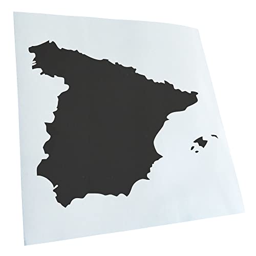 Kiwistar - Autoaufkleber - Spanien Umriss Kontur - dunkelgrau - 12x10cm - Aufkleber für Auto, Laptop, Fahrrad, LKW, Motorrad mehrfarbig JDM Decal Racing von Kiwistar