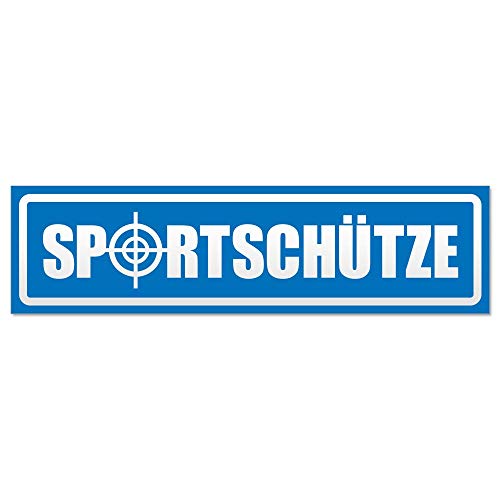 Kiwistar - Autoaufkleber - Sportschütze invertiert - Hinweis Aufkleber Sticker für Auto, Kfz, Fahrrad, PKW, LKW von Kiwistar