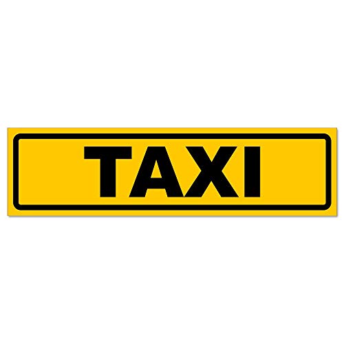 Kiwistar - Autoaufkleber - Taxi invertiert - Hinweis Aufkleber Sticker für Auto, Kfz, Fahrrad, PKW, LKW von Kiwistar