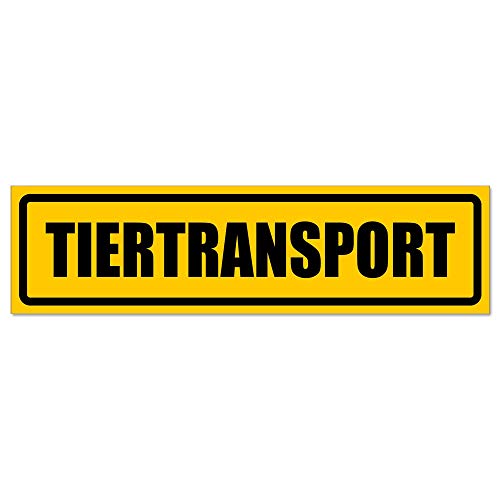 Kiwistar - Autoaufkleber - Tiertransport invertiert - Hinweis Aufkleber Sticker für Auto, Kfz, Fahrrad, PKW, LKW von Kiwistar