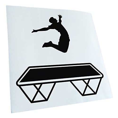 Kiwistar - Autoaufkleber - Trampolin Springen Figur - schwarz - 10,3x10cm - Heckscheibe Auto Aufkleber wetterfest für Kfz LKW Mofa Truck - Sticker außen selbstklebend Tuning Zubehör für Fenster Kiwistar - Autoaufkleber - Trampolin Springen Figur - schwarz - 10,3x10cm - Heckscheibe Auto Aufkleber wetterfest für Kfz LKW Mofa Truck - Sticker außen selbstklebend Tuning Zubehör für Fenster von Kiwistar