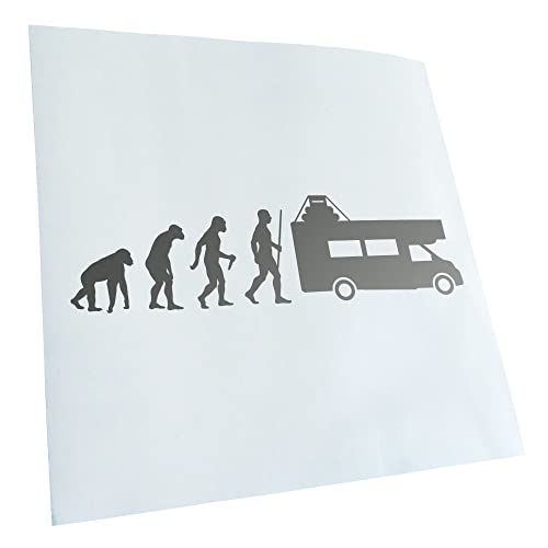 Kiwistar - Autoaufkleber - Wohnmobil Evolution - silber - 60x16cm - Aufkleber für Auto, Laptop, Fahrrad, LKW, Motorrad mehrfarbig JDM Decal Racing von Kiwistar