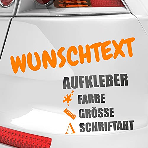 Kiwistar - Autoaufkleber - Wunschtext Aufkleber Buchstaben Zahlen Schriftzug - Namen Spruch selber kleben und gestalten - Aufkleber für Auto Kfz Fahrrad, LKW, Truck Mofa von Kiwistar