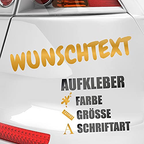 Kiwistar - Autoaufkleber - Wunschtext Aufkleber Buchstaben Zahlen Schriftzug - Namen Spruch selber kleben und gestalten - Aufkleber für Auto Kfz Fahrrad, LKW, Truck Mofa von Kiwistar