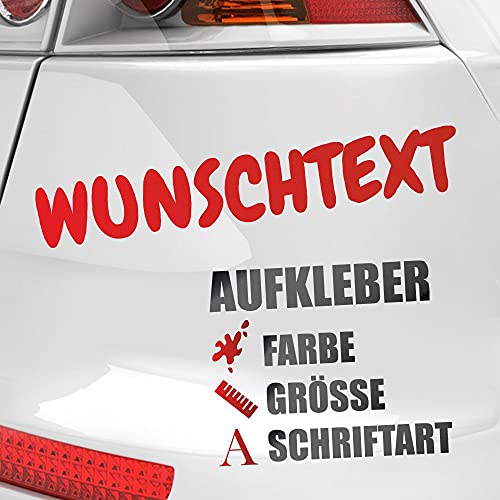 Kiwistar - Autoaufkleber - Wunschtext Aufkleber Buchstaben Zahlen Schriftzug - Namen Spruch selber kleben und gestalten - Aufkleber für Auto Kfz Fahrrad, LKW, Truck Mofa von Kiwistar