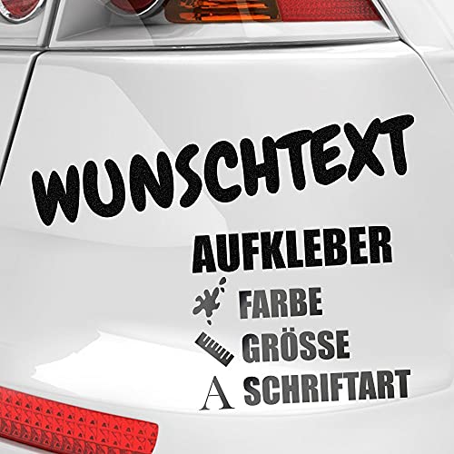 Kiwistar - Autoaufkleber - Wunschtext Aufkleber Buchstaben Zahlen Schriftzug - Namen Spruch selber kleben und gestalten - Aufkleber für Auto Kfz Fahrrad, LKW, Truck Mofa von Kiwistar