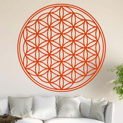 Kiwistar Blume des Lebens - Baum Wandtattoo in 6 Größen - Wandaufkleber Wall Sticker - Dekoration, Küche, Wohnzimmer, Schlafzimmer, Badezimmer von Kiwistar