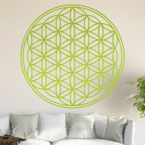 Kiwistar Blume des Lebens - Baum Wandtattoo in 6 Größen - Wandaufkleber Wall Sticker - Dekoration, Küche, Wohnzimmer, Schlafzimmer, Badezimmer von Kiwistar