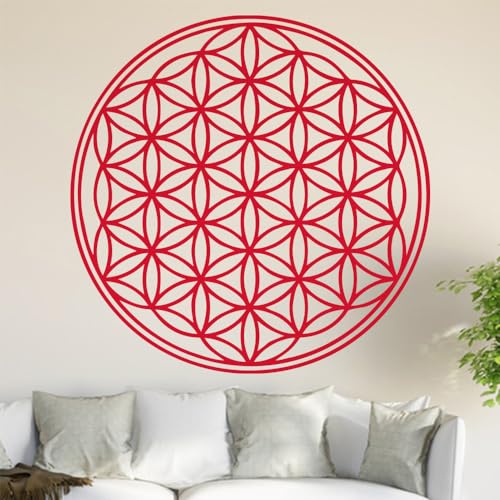 Kiwistar Blume des Lebens - Baum Wandtattoo in 6 Größen - Wandaufkleber Wall Sticker - Dekoration, Küche, Wohnzimmer, Schlafzimmer, Badezimmer von Kiwistar