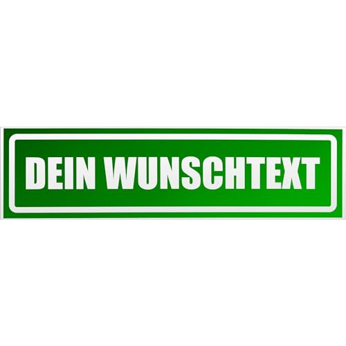 Kiwistar Dein Wunschtext invertiert Magnetschild Schild magnetisch - 20cm Grün - reflektierend - Magnetfolie für Auto PKW Kfz von Kiwistar