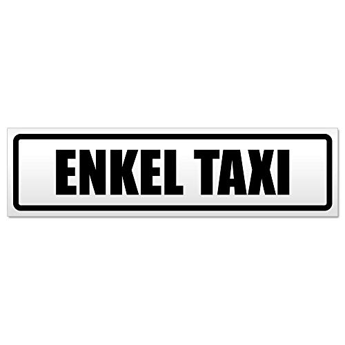 Kiwistar Enkel Taxi Magnetschild Schild magnetisch - 20cm Schwarz - Magnetfolie für Auto PKW Kfz von Kiwistar