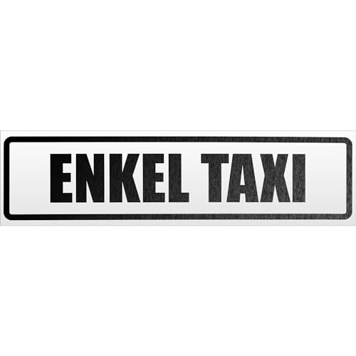 Kiwistar Enkel Taxi Magnetschild Schild magnetisch - 20cm Schwarz - reflektierend - Magnetfolie für Auto PKW Kfz von Kiwistar