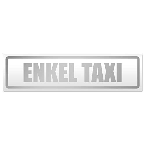 Kiwistar Enkel Taxi Magnetschild Schild magnetisch - 30cm Silber - Magnetfolie für Auto PKW Kfz von Kiwistar