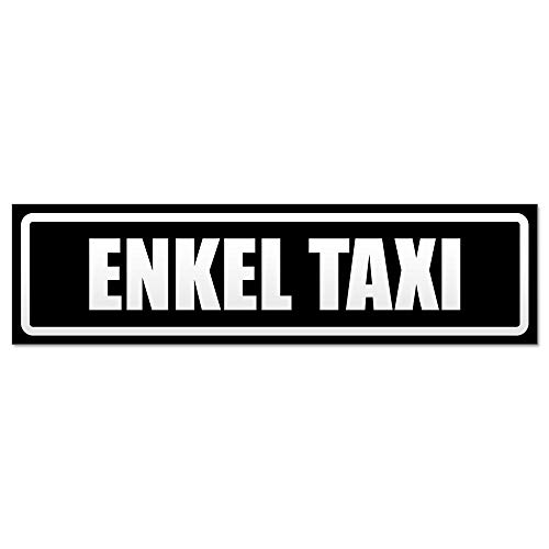 Kiwistar Enkel Taxi invertiert Magnetschild Schild magnetisch - 30cm Schwarz - Magnetfolie für Auto PKW Kfz von Kiwistar