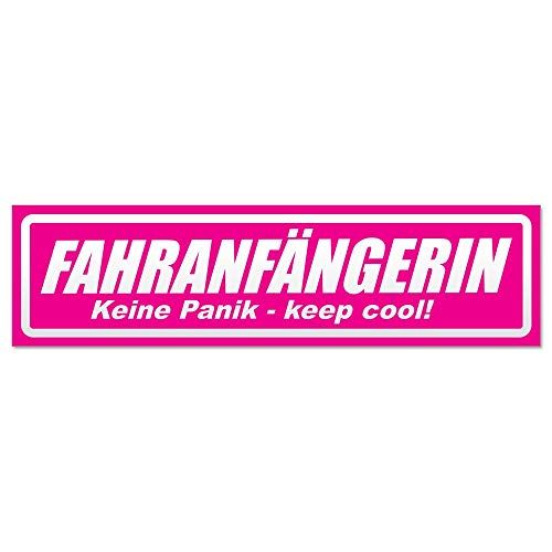 Kiwistar Fahranfängerin invertiert Magnetschild Schild magnetisch - 30cm Pink - Magnetfolie für Auto PKW Kfz von Kiwistar