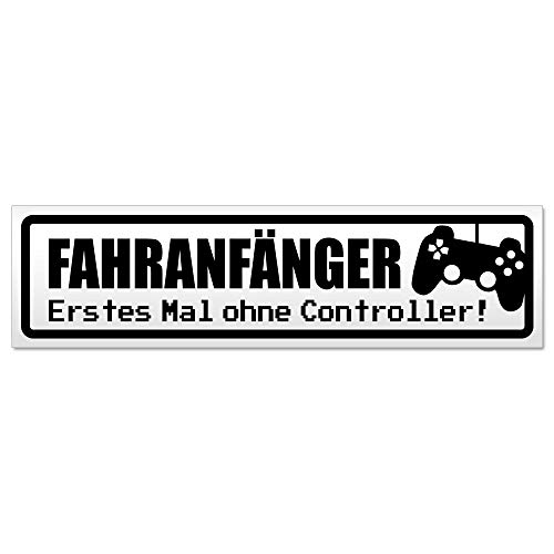 Kiwistar Fahranfänger - ohne Controller Magnetschild Schild magnetisch - 30cm Schwarz - Magnetfolie für Auto PKW Kfz von Kiwistar