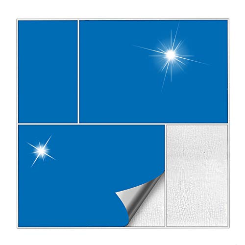Kiwistar Fliesenaufkleber Azurblau Glänzend - 14,5 x 19,5 cm - 25 Stück - Klebefliesen zum Überkleben von Wandfliesen - Fliesensticker für Küche Bad Fliesenmuster - selbstklebend und wasserfest Kiwistar Fliesenaufkleber Azurblau Glänzend - 14,5 x 19,5 cm - 25 Stück - Klebefliesen zum Überkleben von Wandfliesen - Fliesensticker für Küche Bad Fliesenmuster - selbstklebend und wasserfest von Kiwistar