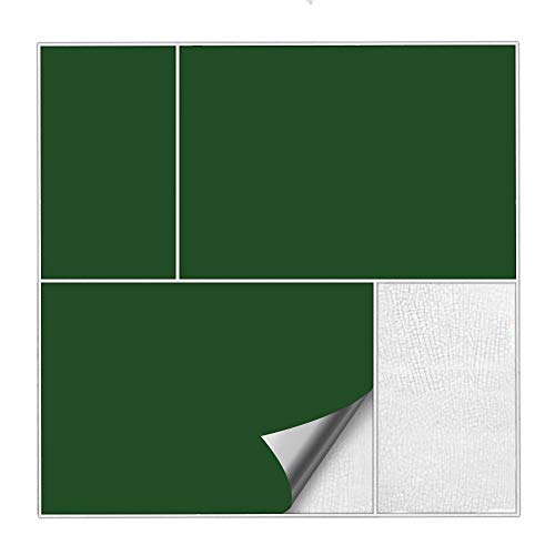Kiwistar Fliesenaufkleber Dunkelgrün Seidenmatt - 15 x 20 cm - 50 Stück - Klebefliesen zum Überkleben von Wandfliesen - Fliesensticker für Küche Bad Fliesenmuster - selbstklebend und wasserfest Kiwistar Fliesenaufkleber Dunkelgrün Seidenmatt - 15 x 20 cm - 50 Stück - Klebefliesen zum Überkleben von Wandfliesen - Fliesensticker für Küche Bad Fliesenmuster - selbstklebend und wasserfest von Kiwistar