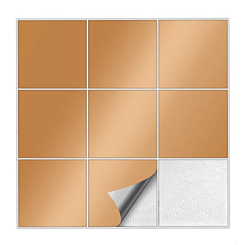 Kiwistar Fliesenaufkleber Schwarz Seidenmatt - 20 x 40 cm - 1 Stück - Klebefliesen Fliesenmuster Stickerfliesen Wandfliesen überkleben - selbstklebend für glatte Flächen von Kiwistar