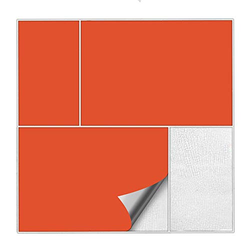 Kiwistar Fliesenaufkleber Orange Seidenmatt - 15 x 20 cm - 50 Stück - Klebefliesen Fliesenmuster Stickerfliesen Wandfliesen überkleben - selbstklebend für glatte Flächen Kiwistar Fliesenaufkleber Orange Seidenmatt - 15 x 20 cm - 50 Stück - Klebefliesen Fliesenmuster Stickerfliesen Wandfliesen überkleben - selbstklebend für glatte Flächen von Kiwistar