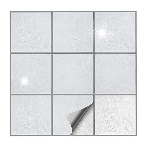 Kiwistar Fliesenaufkleber Transparent Glänzend - 15 x 15 cm - 50 Stück - Klebefliesen zum Überkleben von Wandfliesen - Fliesensticker für Küche Bad Fliesenmuster - selbstklebend und wasserfest Kiwistar Fliesenaufkleber Transparent Glänzend - 15 x 15 cm - 50 Stück - Klebefliesen zum Überkleben von Wandfliesen - Fliesensticker für Küche Bad Fliesenmuster - selbstklebend und wasserfest von Kiwistar