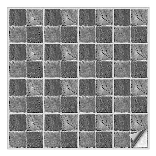 Kiwistar Fliesenmuster Stickerfliesen Klebefliesen Fliesen-Folie Fliesenaufkleber Wand-Fliesen überkleben 10 x 10 cm 1 Stück von Kiwistar