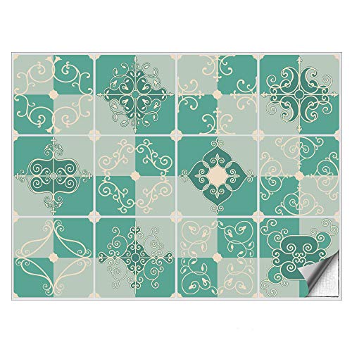 Kiwistar Fliesenmuster Stickerfliesen Klebefliesen Fliesen-Folie Sticker Aufkleber Küche Wand-Fliesen überkleben 15 x 15 cm 12 Stück im Set Kiwistar Fliesenmuster Stickerfliesen Klebefliesen Fliesen-Folie Sticker Aufkleber Küche Wand-Fliesen überkleben 15 x 15 cm 12 Stück im Set von Kiwistar
