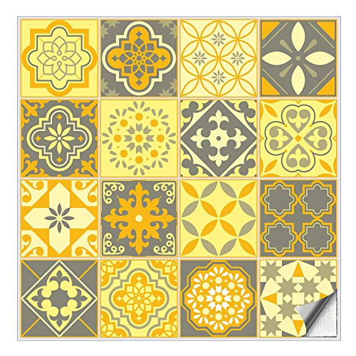 Kiwistar Fliesenmuster Stickerfliesen Klebefliesen Fliesen-Folie Sticker Aufkleber Küche Wand-Fliesen überkleben 20 x 20 cm 16 Stück im Set Kiwistar Fliesenmuster Stickerfliesen Klebefliesen Fliesen-Folie Sticker Aufkleber Küche Wand-Fliesen überkleben 20 x 20 cm 16 Stück im Set von Kiwistar