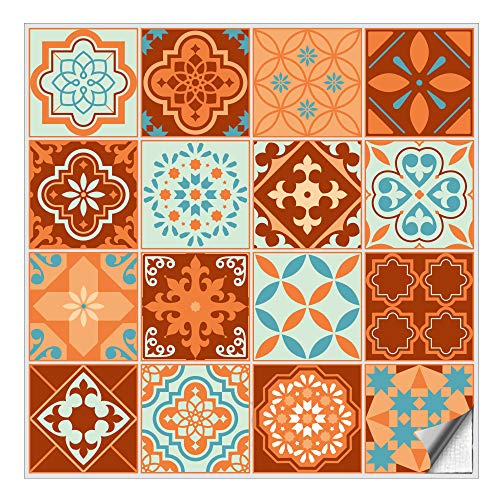 Kiwistar Fliesenmuster Stickerfliesen Klebefliesen Fliesen-Folie Sticker Aufkleber Küche Wand-Fliesen überkleben 20 x 20 cm 16 Stück im Set Kiwistar Fliesenmuster Stickerfliesen Klebefliesen Fliesen-Folie Sticker Aufkleber Küche Wand-Fliesen überkleben 20 x 20 cm 16 Stück im Set von Kiwistar