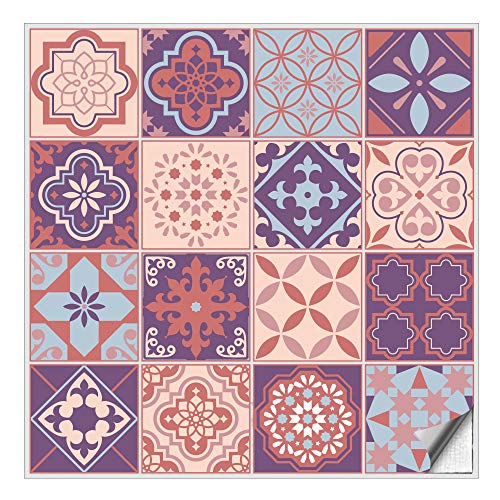 Kiwistar Fliesenmuster Stickerfliesen Klebefliesen Fliesen-Folie Sticker Aufkleber Küche Wand-Fliesen überkleben 9 x 9 cm 16 Stück im Set Kiwistar Fliesenmuster Stickerfliesen Klebefliesen Fliesen-Folie Sticker Aufkleber Küche Wand-Fliesen überkleben 9 x 9 cm 16 Stück im Set von Kiwistar