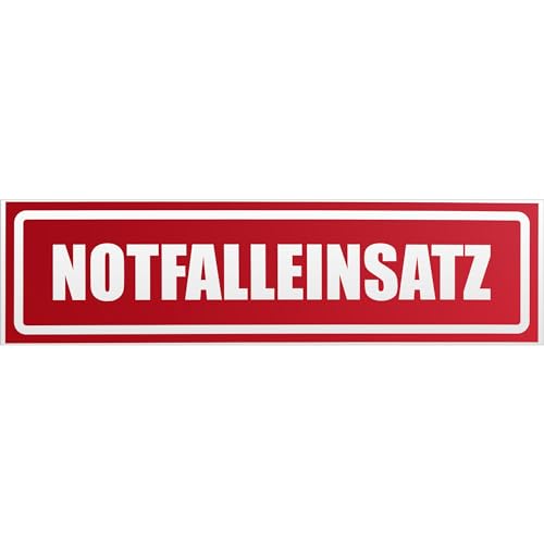 Kiwistar Notfalleinsatz invertiert Magnetschild Schild magnetisch - 60cm Rot - reflektierend - Magnetfolie für Auto PKW Kfz von Kiwistar