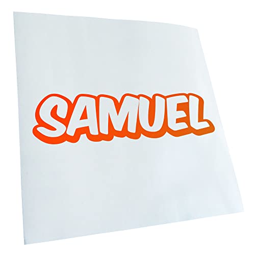 Samuel Vorname Jungen Aufkleber Sticker 25 Farben Neon Matt von Kiwistar