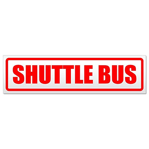 Kiwistar Shuttle Bus Magnetschild Schild magnetisch - 30cm Rot - Magnetfolie für Auto PKW Kfz von Kiwistar