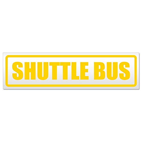 Kiwistar Shuttle Bus Magnetschild Schild magnetisch - 60cm Gelb - Magnetfolie für Auto PKW Kfz von Kiwistar