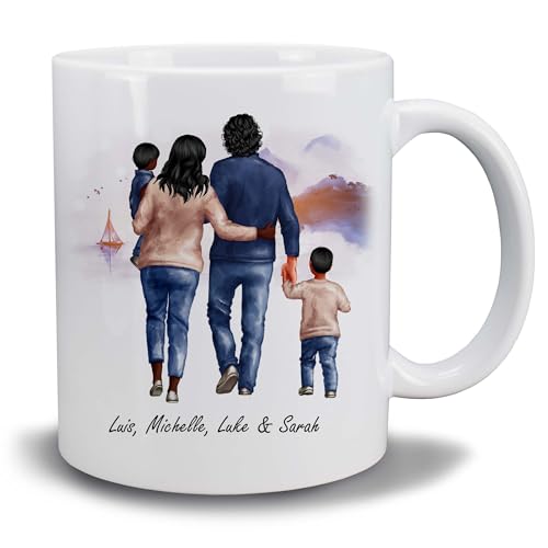 Kiwistar Tasse weiß - Beste Freunde - Familie Baby - individuell personalisiert mit Wunschtext bedruckt - Texttasse selbst gestalten - Tassen selber personalisieren - mit Namen - Geschenk - Motivtasse von Kiwistar