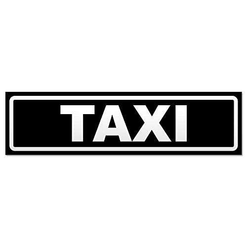 Kiwistar Magnetschild Taxi invertiert - 30cm Schwarz - magnetisch für Auto PKW Kfz - wiederverwendbares Hinweisschild aus Magnetfolie - für Fahrzeug, Truck von Kiwistar