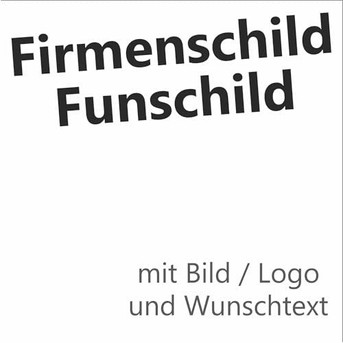 Kiwistar UG - Schilder selbst gestalten - Schild personalisiert 3mm weiß - Firmenschild - 500x500 mm bedruckt - personalisierte Geschenke - Dekoration Wohnung, Werkstatt, Büro - Funschild von Kiwistar