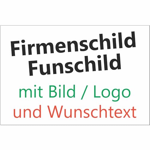 Kiwistar UG - Schilder selbst gestalten - Schild personalisiert 3mm weiß - Firmenschild - DIN A3 quer - 420x297 mm bedruckt - personalisierte Geschenke - Dekoration Wohnung, Werkstatt, Büro von Kiwistar