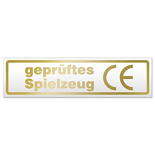 Kiwistar geprüftes Spielzeug Magnetschild Schild magnetisch - 30cm Gold - Magnetfolie für Auto PKW Kfz von Kiwistar