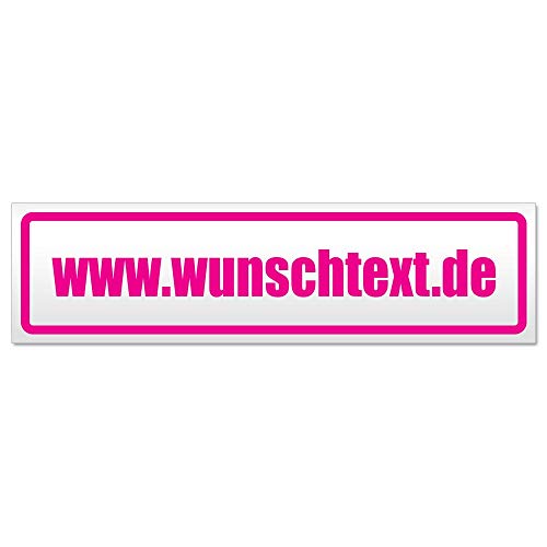 Kiwistar wunschtext Domain Magnetschild Schild magnetisch - 45cm Pink - Magnetfolie für Auto PKW Kfz von Kiwistar