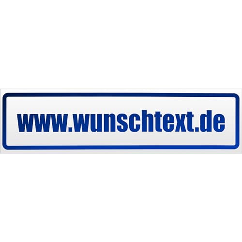 Kiwistar wunschtext Domain Magnetschild Schild magnetisch - 60cm Blau - reflektierend - Magnetfolie für Auto PKW Kfz von Kiwistar