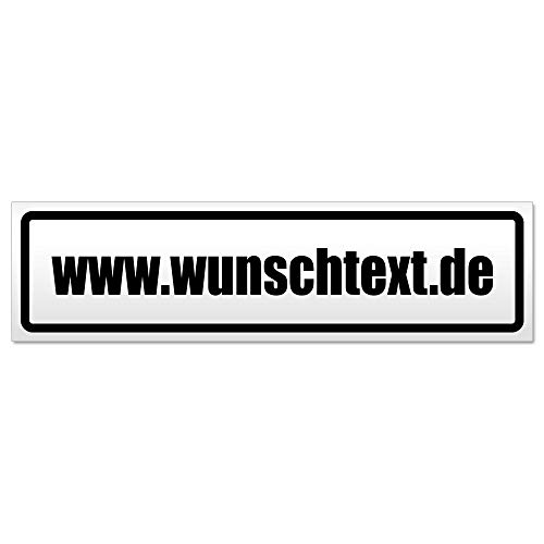 Kiwistar wunschtext Domain Magnetschild Schild magnetisch - 60cm Schwarz - Magnetfolie für Auto PKW Kfz von Kiwistar