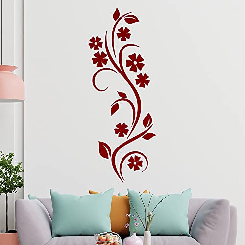 Kleine Blüten - Ranke Wandtattoo in 6 Größen - Wandaufkleber Wall Sticker - Dekoration, Küche, Wohnzimmer, Schlafzimmer, Badezimmer von Kiwistar