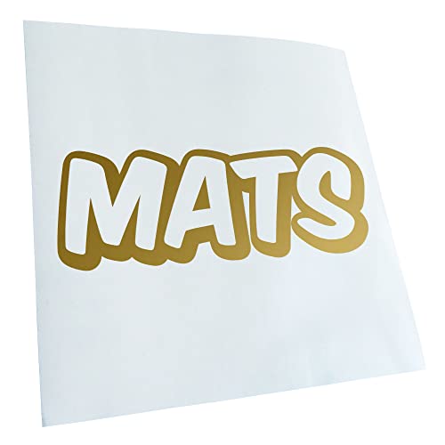 Mats Vorname Jungen Aufkleber Sticker 25 Farben Neon Matt von Kiwistar