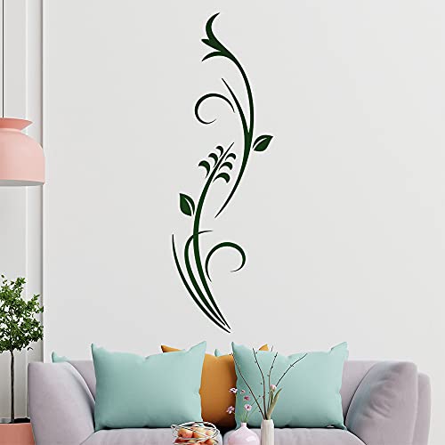 Pflanze - Ornamente - Natur Wandtattoo in 6 Größen - Wandaufkleber Wall Sticker - Dekoration, Küche, Wohnzimmer, Schlafzimmer, Badezimmer von Kiwistar