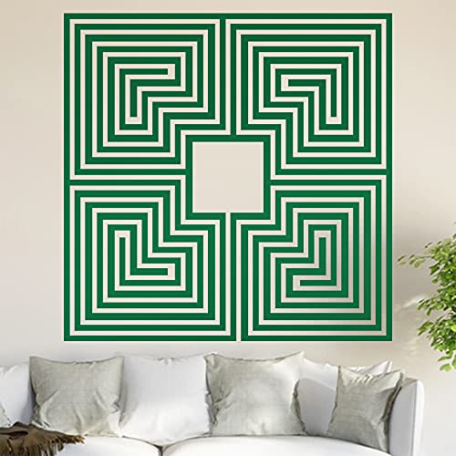 Römisches Labyrinth Wandtattoo in 6 Größen - Wandaufkleber Wall Sticker - Dekoration, Küche, Wohnzimmer, Schlafzimmer, Badezimmer von Kiwistar
