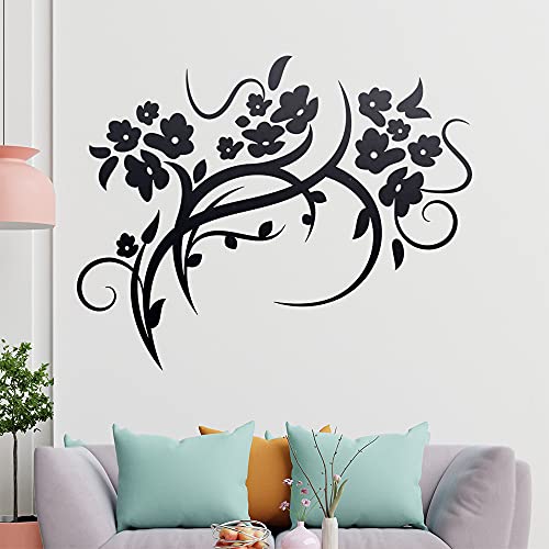 Schöne Blüten Ranke Wandtattoo in 6 Größen - Wandaufkleber Wall Sticker - Dekoration, Küche, Wohnzimmer, Schlafzimmer, Badezimmer von Kiwistar
