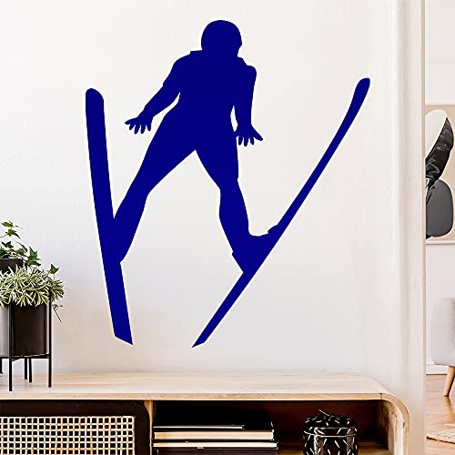 Skispringen Sportler Figur Wandtattoo Wandaufkleber Wall Sticker - Dekoration, Küche, Wohnzimmer, Schlafzimmer, Badezimmer von Kiwistar